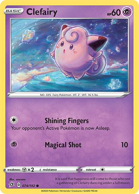 Clefairy 074/192 (SWSH02: Rebel Clash)  | Good Games Adelaide SA