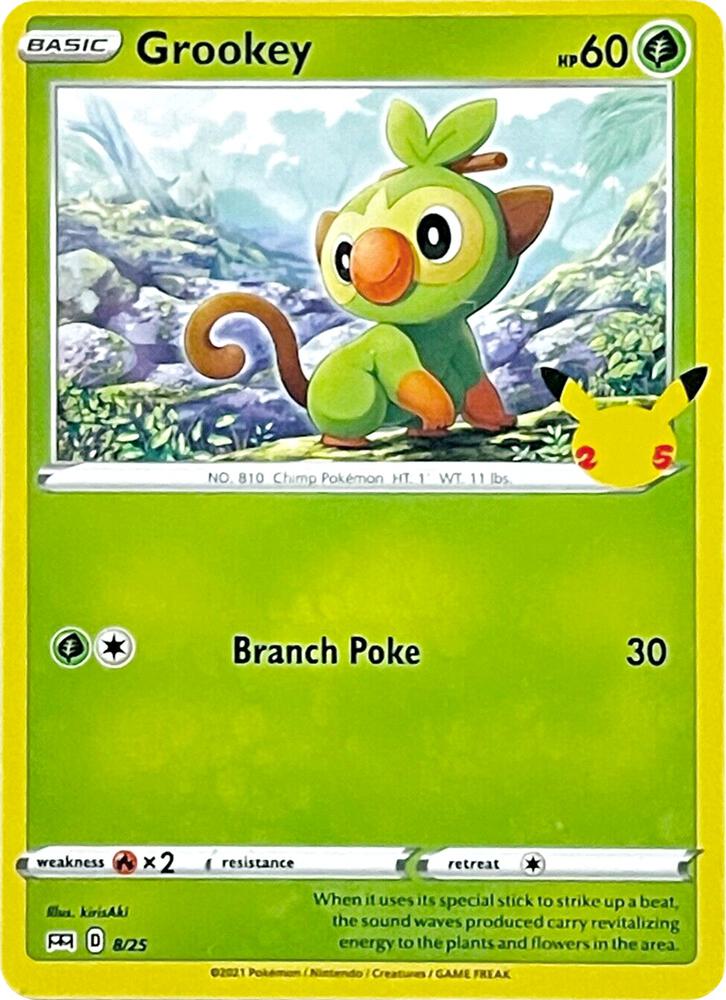 Grookey 008/025 (McDonald's 25th Anniversary Promos)  | Good Games Adelaide SA
