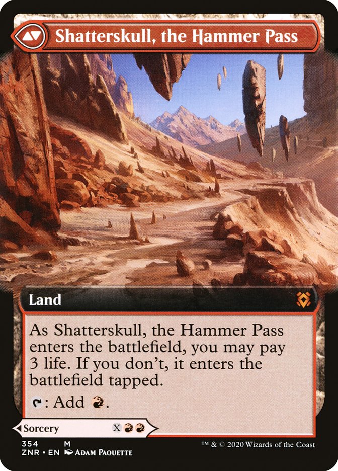 Shatterskull Smashing // Shatterskull, the Hammer Pass (Extended Art) [Zendikar Rising] | Good Games Adelaide SA