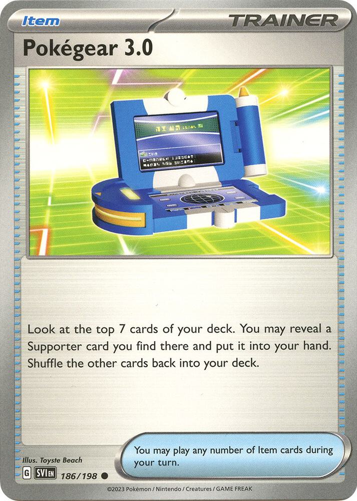 Pokegear 3.0 186/198 (SV01: Scarlet & Violet Base Set)  | Good Games Adelaide SA
