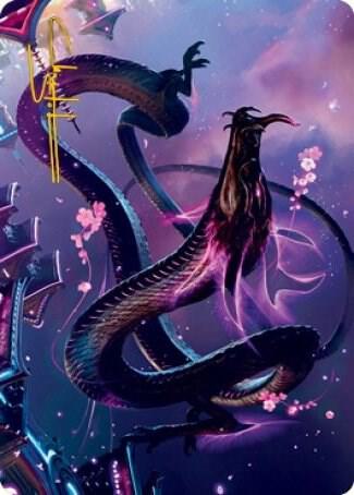 Junji the Midnight Sky Art Card 38 81 Gold Stamped Signature 38 (Art Series: Kamigawa: Neon Dynasty)  | Good Games Adelaide SA