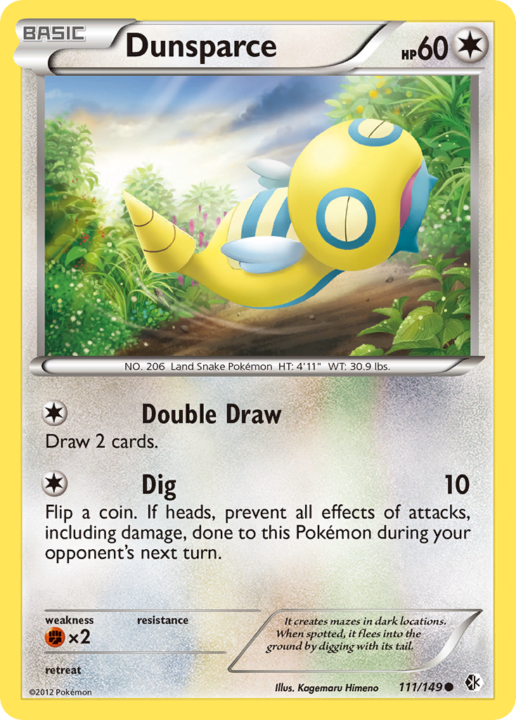 Dunsparce (111/149) [Black & White: Boundaries Crossed] | Good Games Adelaide SA