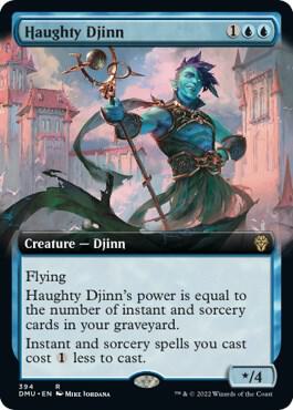 Haughty Djinn Extended Art 394 (Dominaria United)  | Good Games Adelaide SA