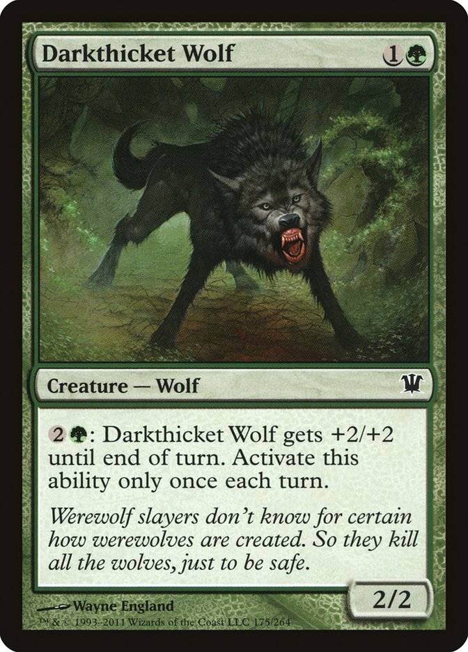 Darkthicket Wolf [Innistrad] | Good Games Adelaide SA