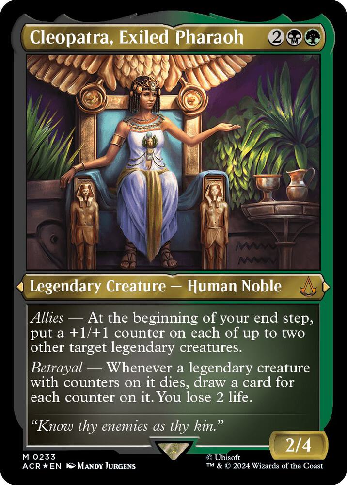 Cleopatra, Exiled Pharaoh 233 (Universes Beyond: Assassin's Creed)  - Foil | Good Games Adelaide SA
