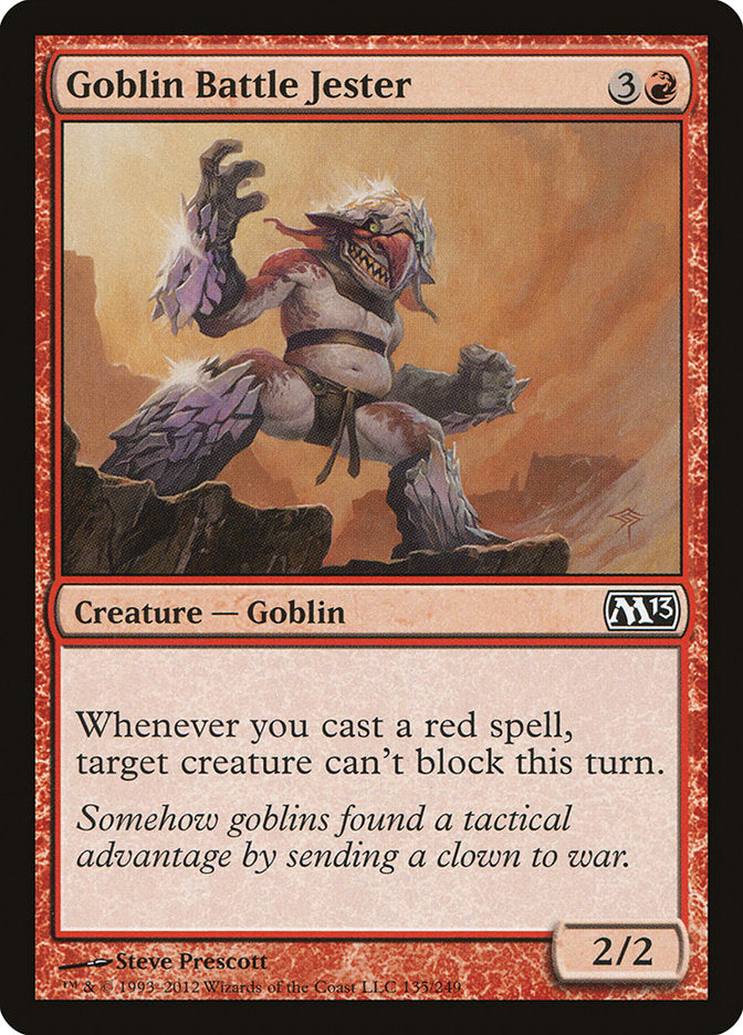Goblin Battle Jester 135 (Magic 2013 (M13))  - Foil | Good Games Adelaide SA