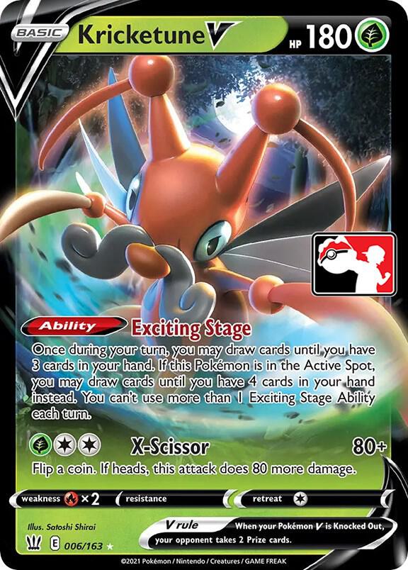 Kricketune V Series 1/2 006/163 (Prize Pack Series Cards)  - Holofoil | Good Games Adelaide SA