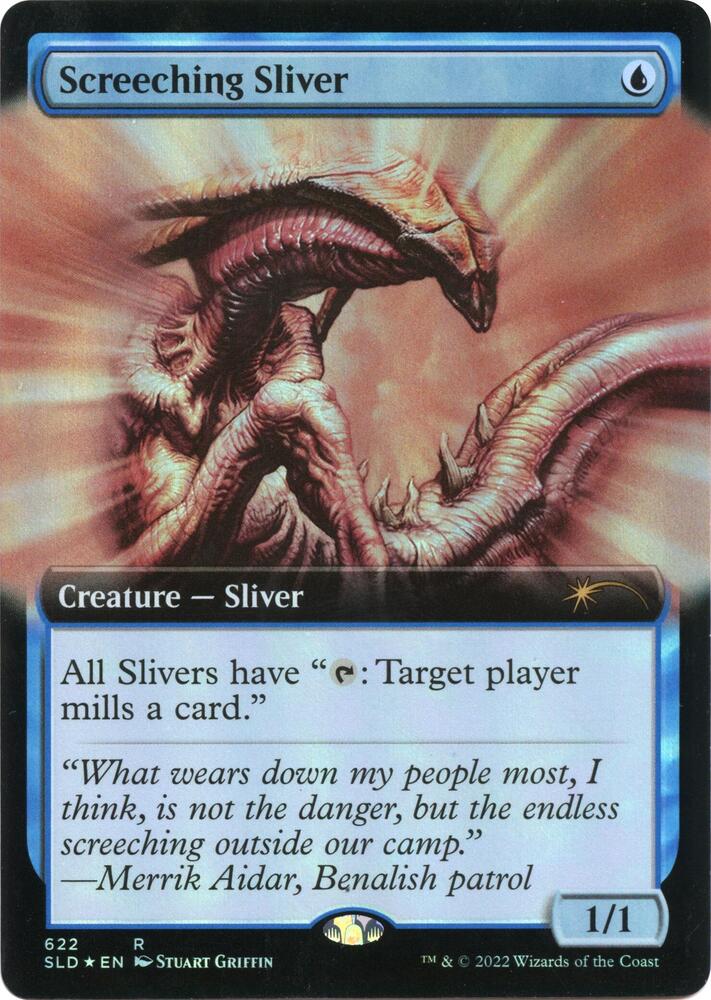 Screeching Sliver Extended Art 622 (Secret Lair Drop Series)  - Foil | Good Games Adelaide SA
