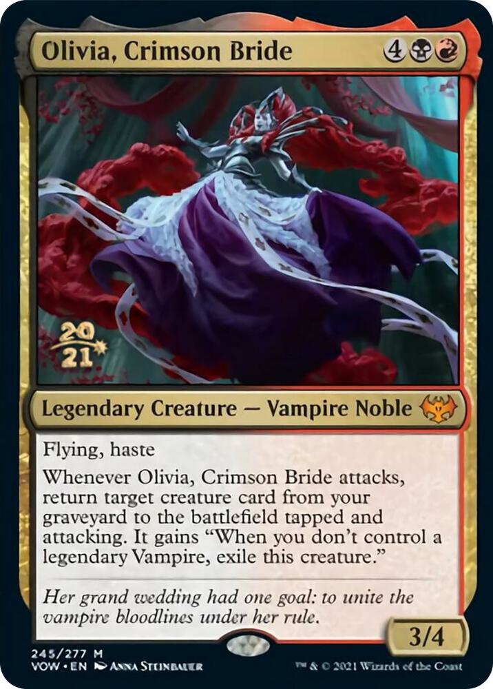 Olivia Crimson Bride 245 (Prerelease Cards)  - Foil | Good Games Adelaide SA