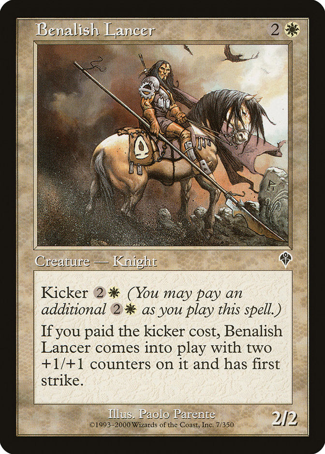 Benalish Lancer [Invasion] | Good Games Adelaide SA