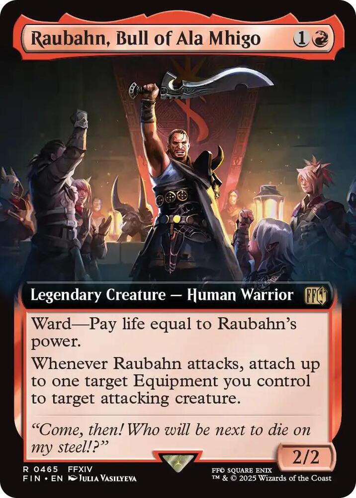 Raubahn, Bull of Ala Mhigo 465/309 (FINAL FANTASY)  - Extended Art Foil | Good Games Adelaide SA