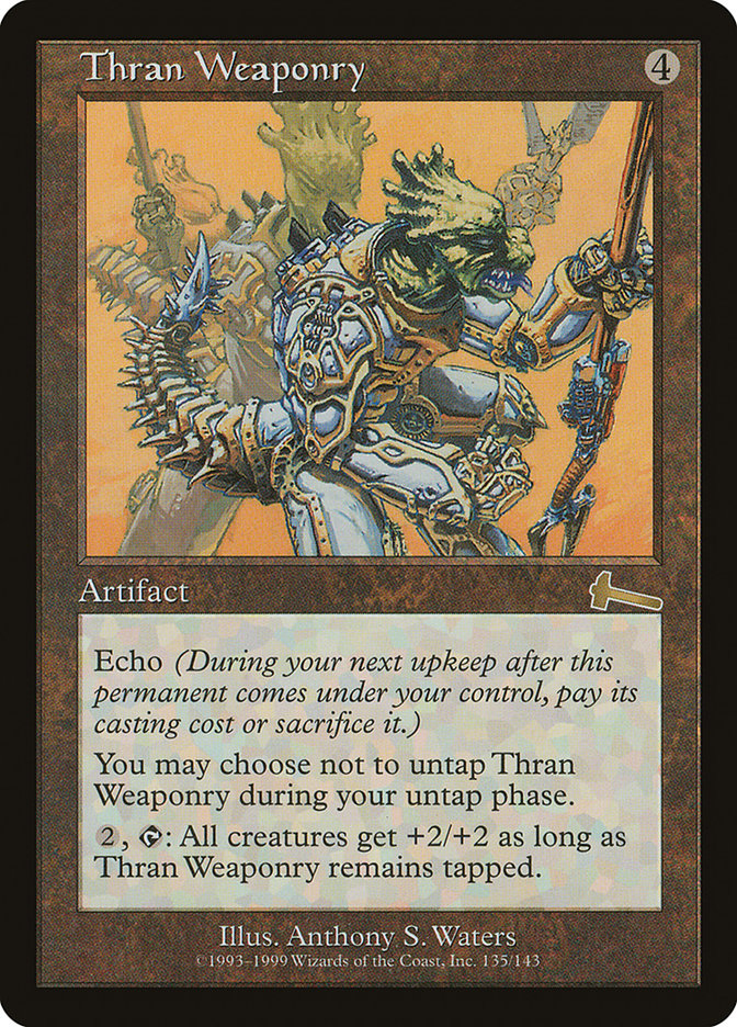 Thran Weaponry 135 (Urza's Legacy)  - Foil | Good Games Adelaide SA