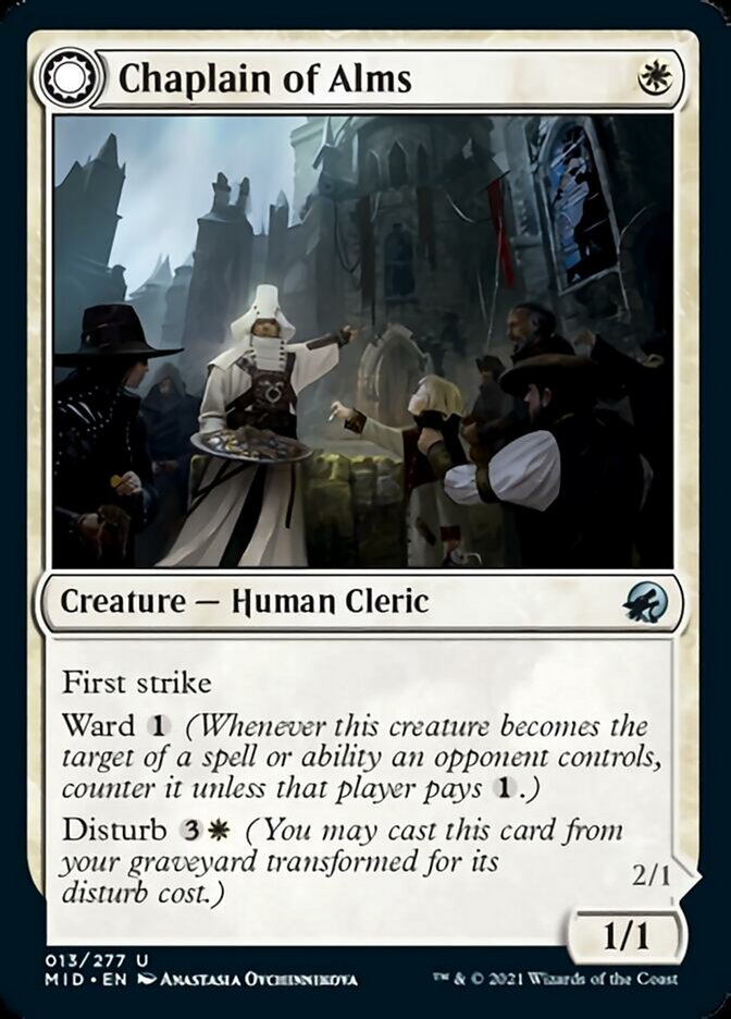 Chaplain of Alms // Chapel Shieldgeist [Innistrad: Midnight Hunt] | Good Games Adelaide SA