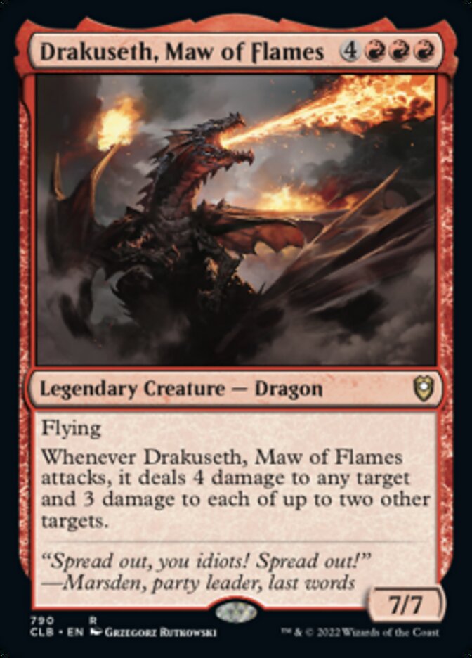 Drakuseth, Maw of Flames [Commander Legends: Battle for Baldur's Gate] | Good Games Adelaide SA