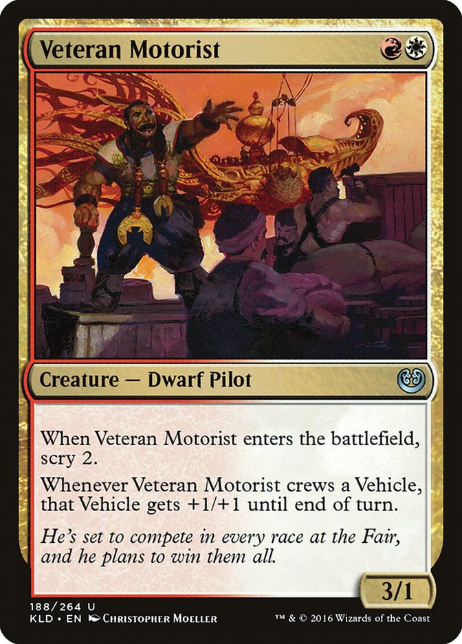 Veteran Motorist 188 (Kaladesh)  - Foil | Good Games Adelaide SA