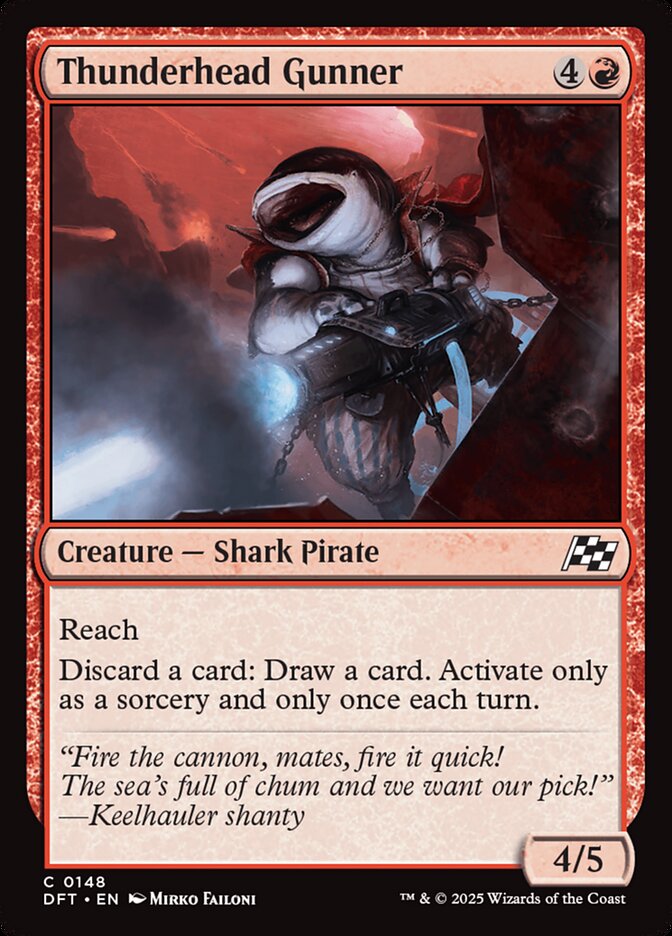 Thunderhead Gunner 148 (Aetherdrift)  - Foil | Good Games Adelaide SA