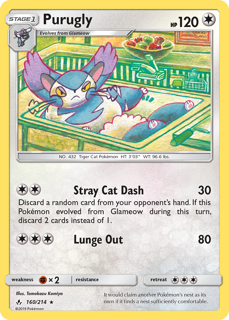 Purugly (160/214) [Sun & Moon: Unbroken Bonds] | Good Games Adelaide SA