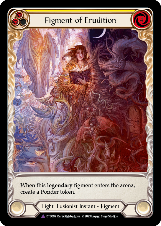 Figment of Erudition // Suraya, Archangel of Erudition (Marvel) [DTD005] (Dusk Till Dawn)  Cold Foil | Good Games Adelaide SA