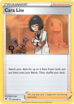 Cara Liss (149/185) [Sword & Shield: Vivid Voltage] | Good Games Adelaide SA
