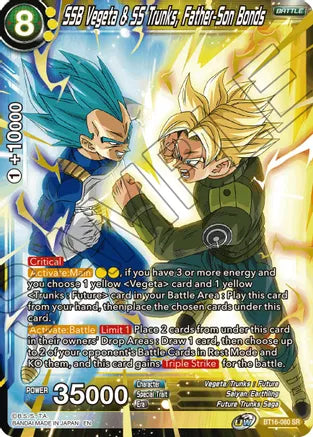 SSB Vegeta & SS Trunks, Father-Son Bonds [BT16-080] | Good Games Adelaide SA