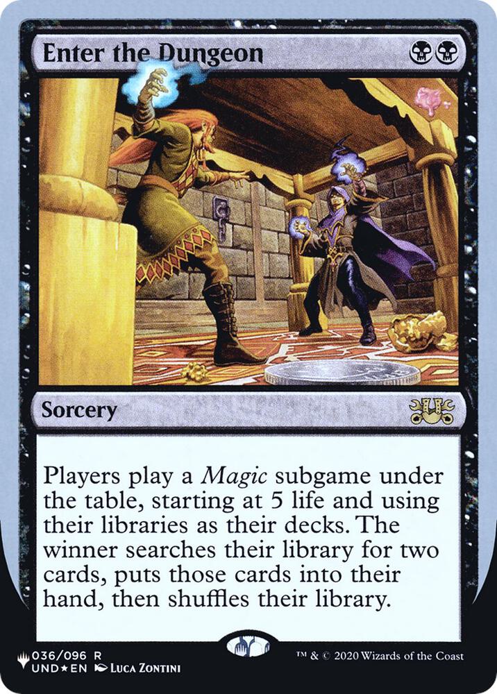 Enter the Dungeon 036/096 (The List Reprints)  - Foil | Good Games Adelaide SA