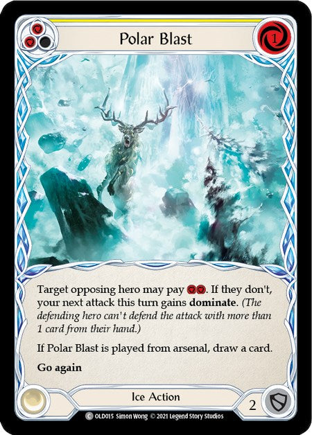 Polar Blast (Yellow) [OLD015] (Tales of Aria Oldhim Blitz Deck)  1st Edition Normal | Good Games Adelaide SA