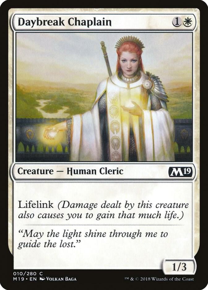 Daybreak Chaplain 10 (Core Set 2019)  | Good Games Adelaide SA