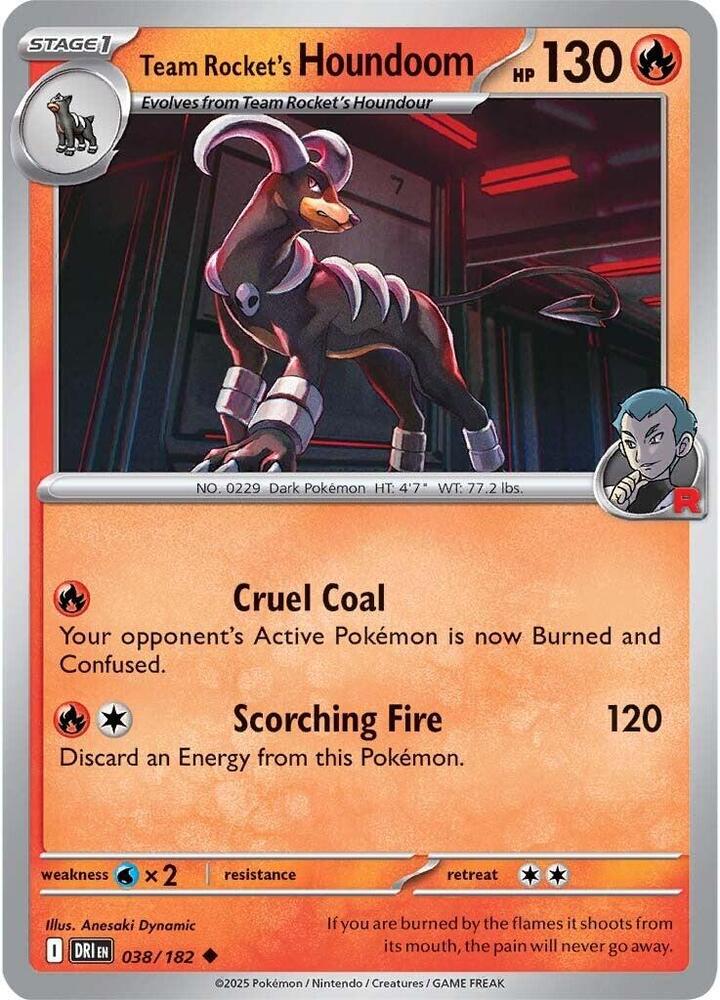 Team Rocket's Houndoom 038/182 (SV10: Destined Rivals)  | Good Games Adelaide SA