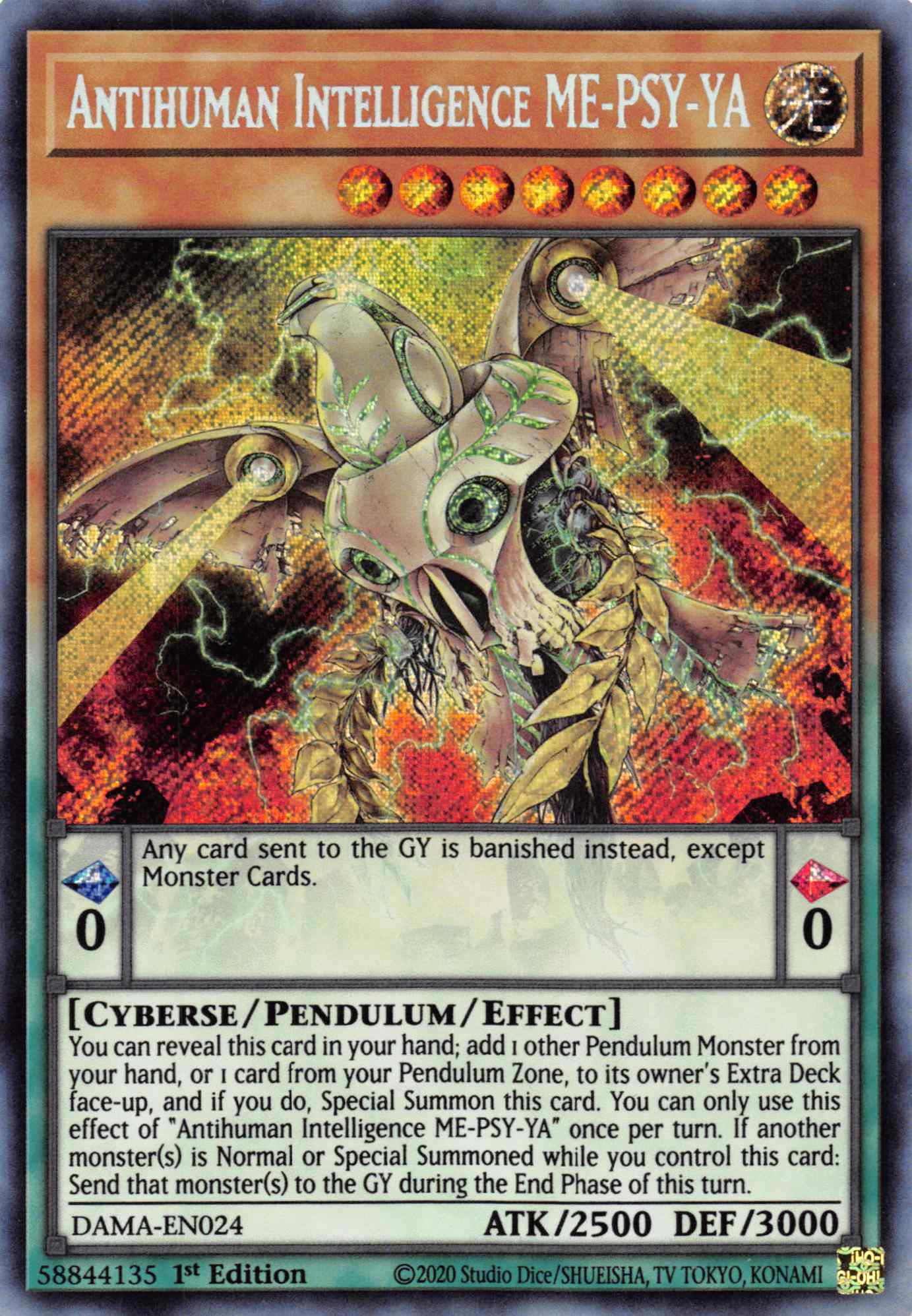Antihuman Intelliggence ME-PSY-YA [DAMA-EN024] Secret Rare | Good Games Adelaide SA