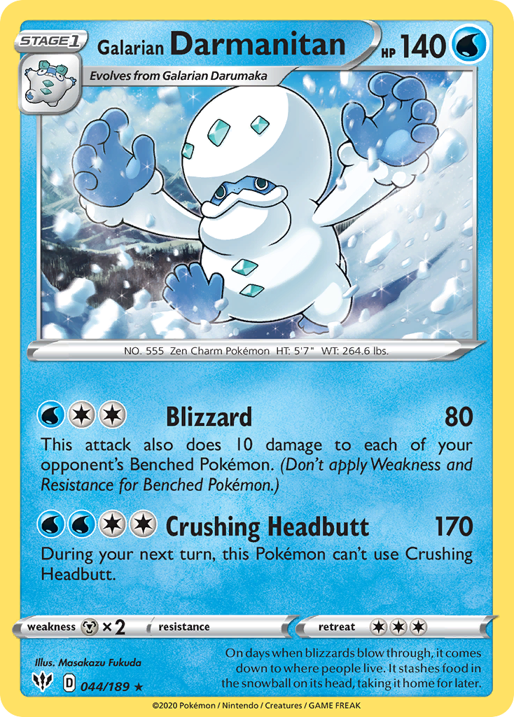 Galarian Darmanitan (044/189) [Sword & Shield: Darkness Ablaze] | Good Games Adelaide SA