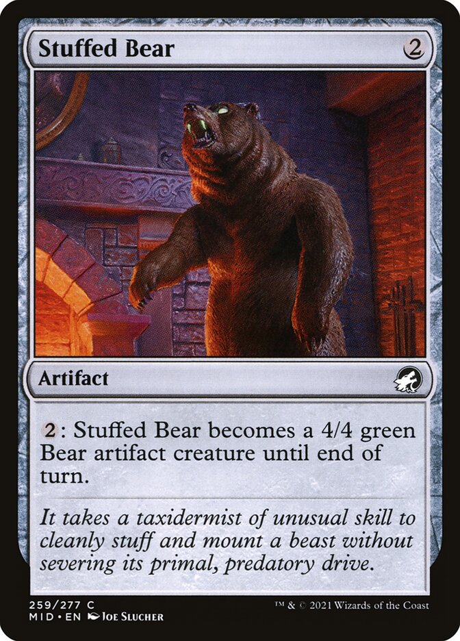 Stuffed Bear 259 (Innistrad: Midnight Hunt)  - Foil | Good Games Adelaide SA
