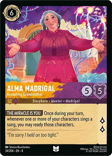Alma Madrigal Accepting Grandmother 34/204 (Reign of Jafar)  - Cold Foil | Good Games Adelaide SA