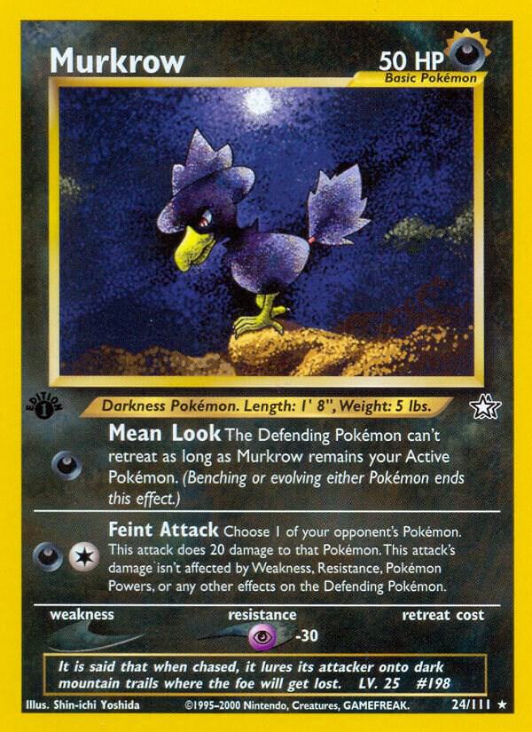 Murkrow 024/111 (Neo Genesis)  - 1st Edition | Good Games Adelaide SA
