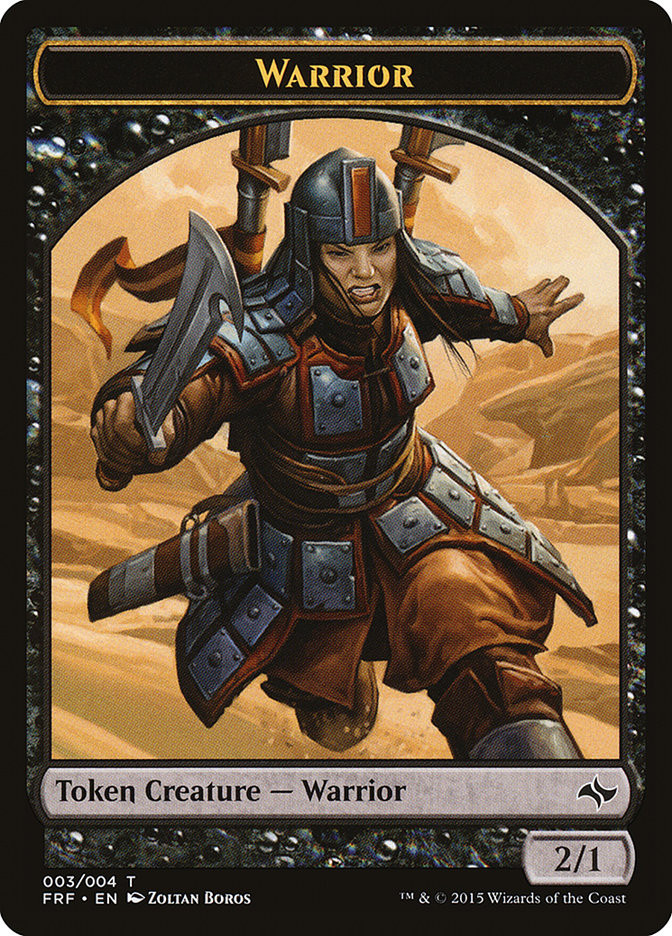 Warrior Token [Fate Reforged Tokens] | Good Games Adelaide SA
