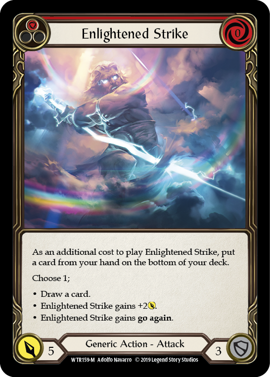 Enlightened Strike [WTR159-M] Alpha Print Rainbow Foil | Good Games Adelaide SA