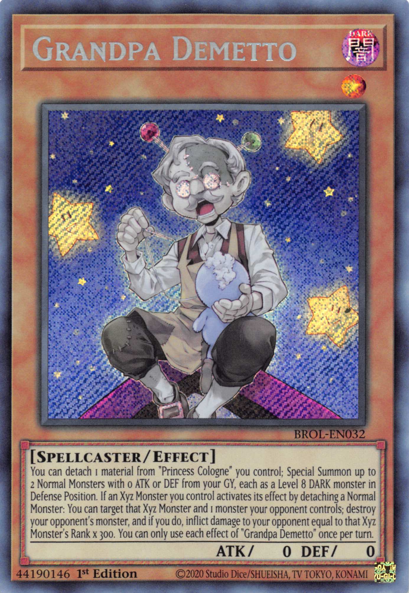 Grandpa Demetto [BROL-EN032] Secret Rare | Good Games Adelaide SA