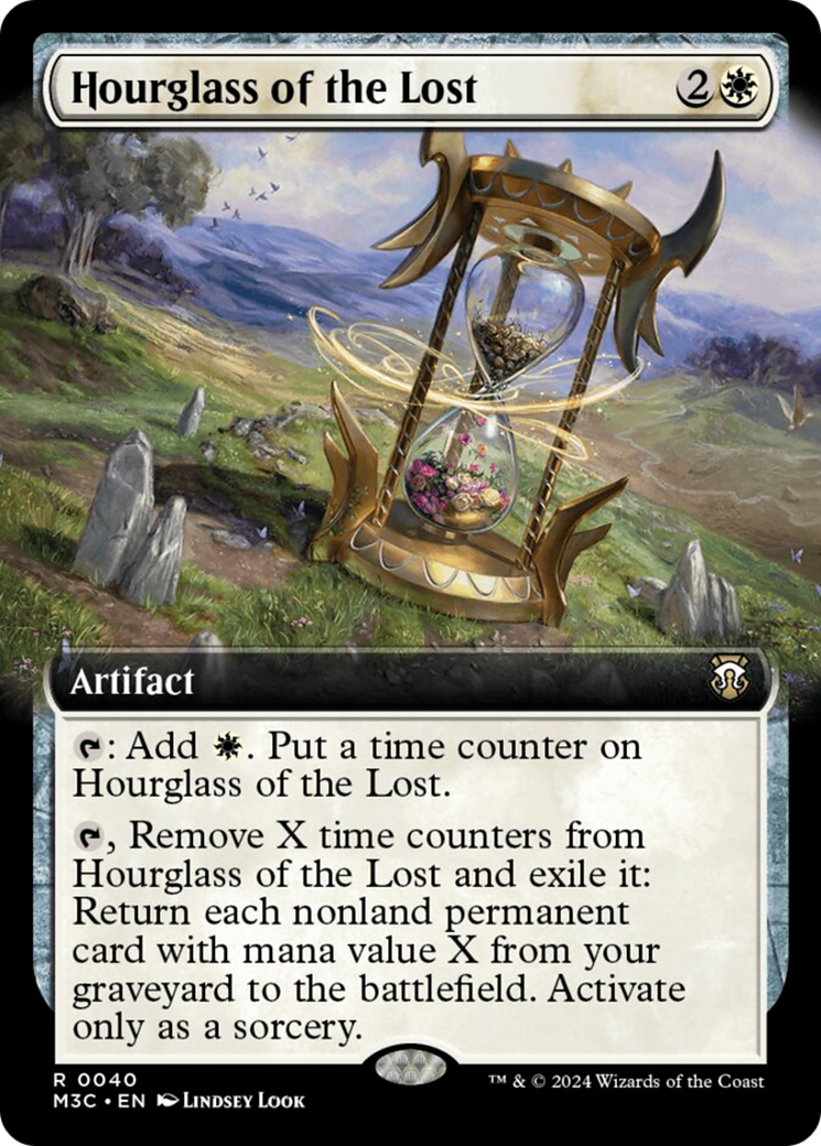 Hourglass of the Lost (Extended Art) (Ripple Foil) [Modern Horizons 3 Commander] | Good Games Adelaide SA