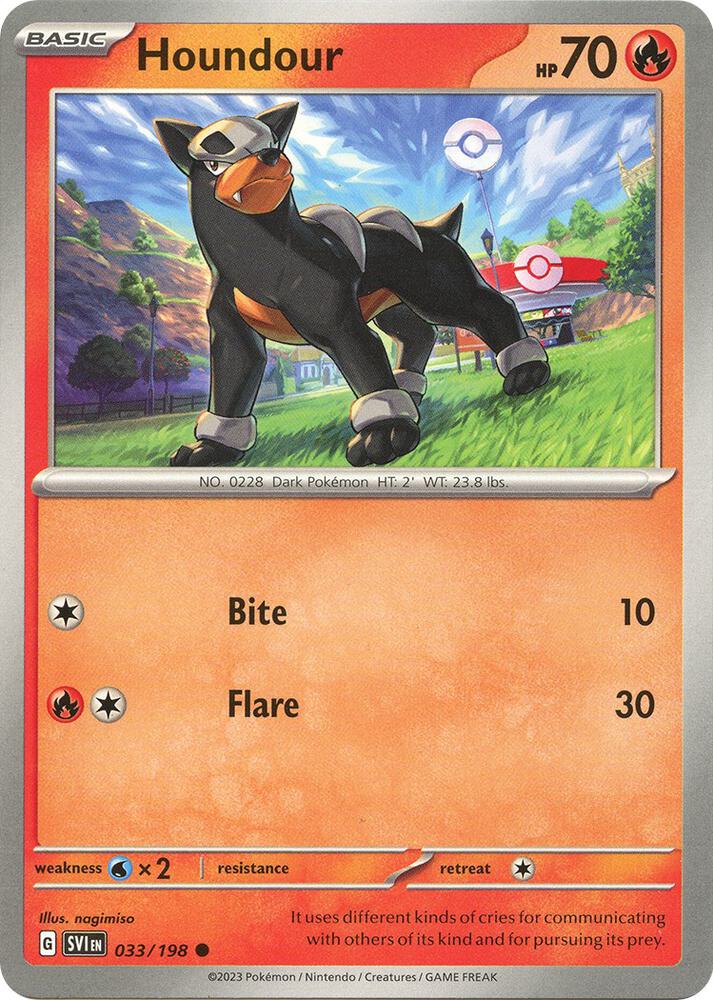Houndour 033/198 (SV01: Scarlet & Violet Base Set)  | Good Games Adelaide SA