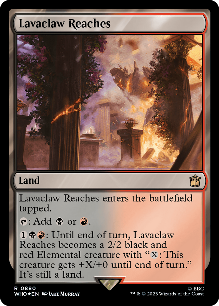 Lavaclaw Reaches (Surge Foil) [Doctor Who] | Good Games Adelaide SA