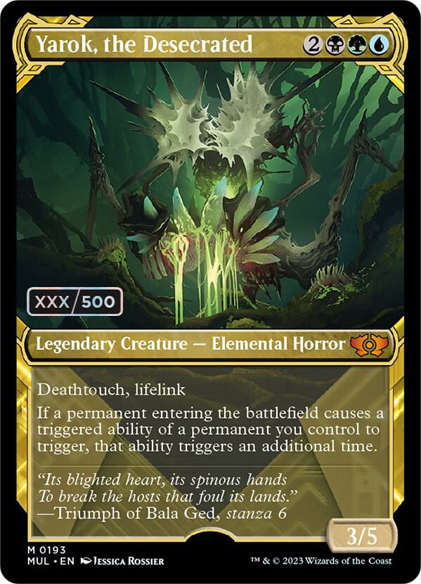 Yarok, the Desecrated Serialized 193 (March of the Machine: Multiverse Legends)  - Double Rainbow Foil | Good Games Adelaide SA