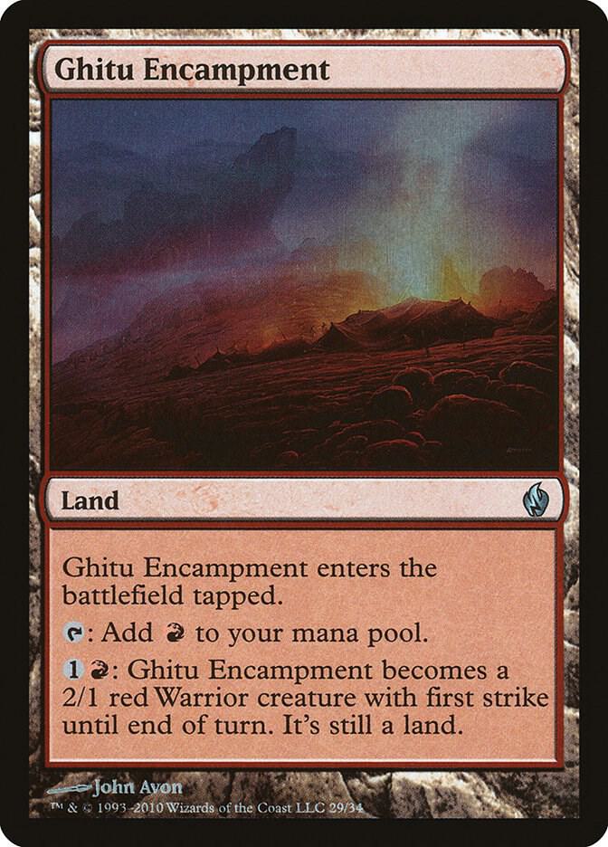 Ghitu Encampment 29 (Premium Deck Series: Fire and Lightning)  - Foil | Good Games Adelaide SA