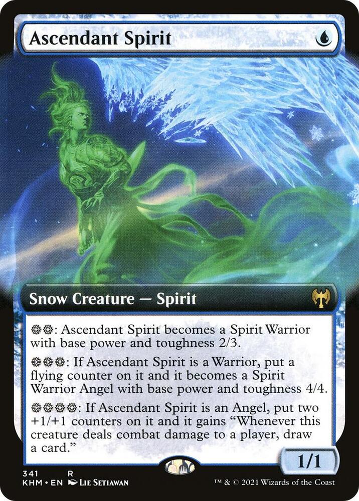 Ascendant Spirit 341 (Kaldheim)  - Extended Art | Good Games Adelaide SA