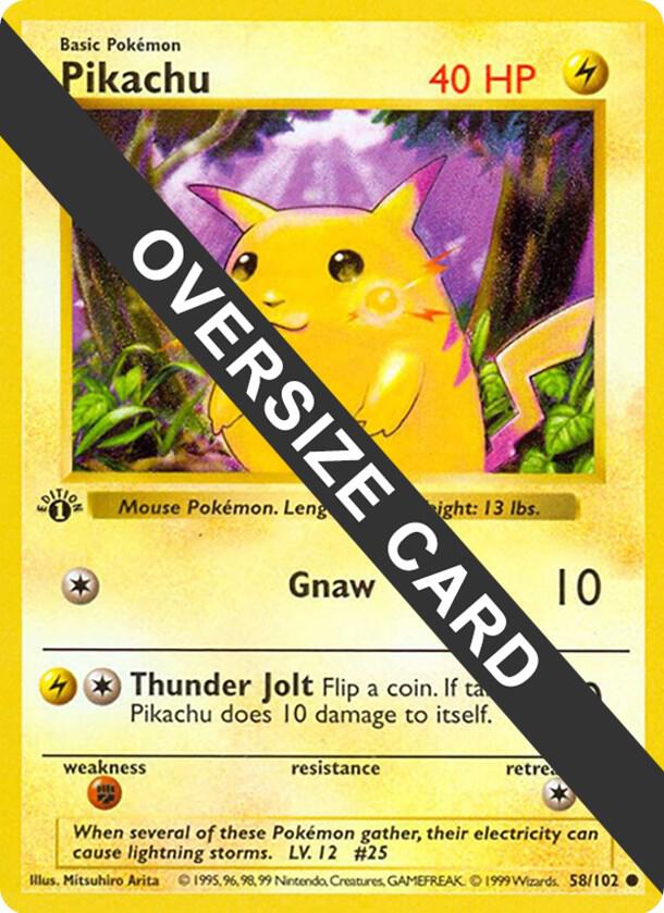 Pikachu 58 102 058/102 (Jumbo Cards)  | Good Games Adelaide SA