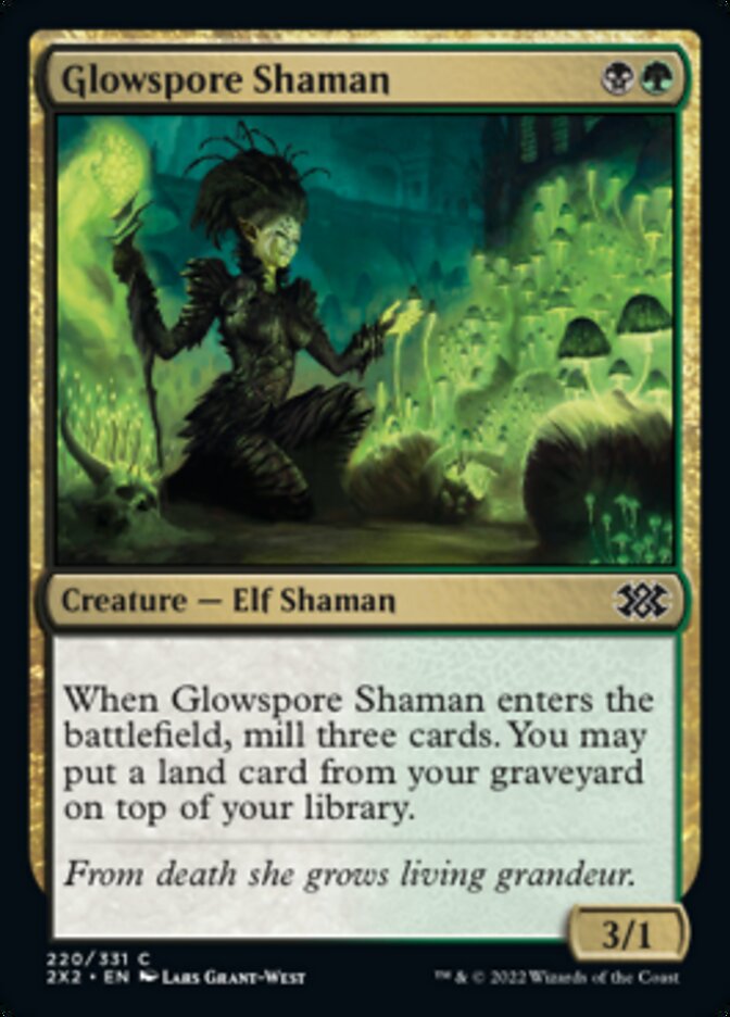 Glowspore Shaman [Double Masters 2022] | Good Games Adelaide SA