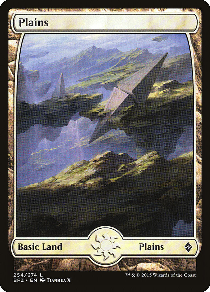 Plains (254) - Full Art [Battle for Zendikar] | Good Games Adelaide SA