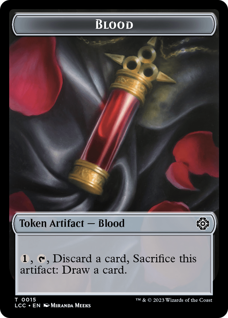Blood // Vampire (0004) Double-Sided Token [The Lost Caverns of Ixalan Commander Tokens] | Good Games Adelaide SA