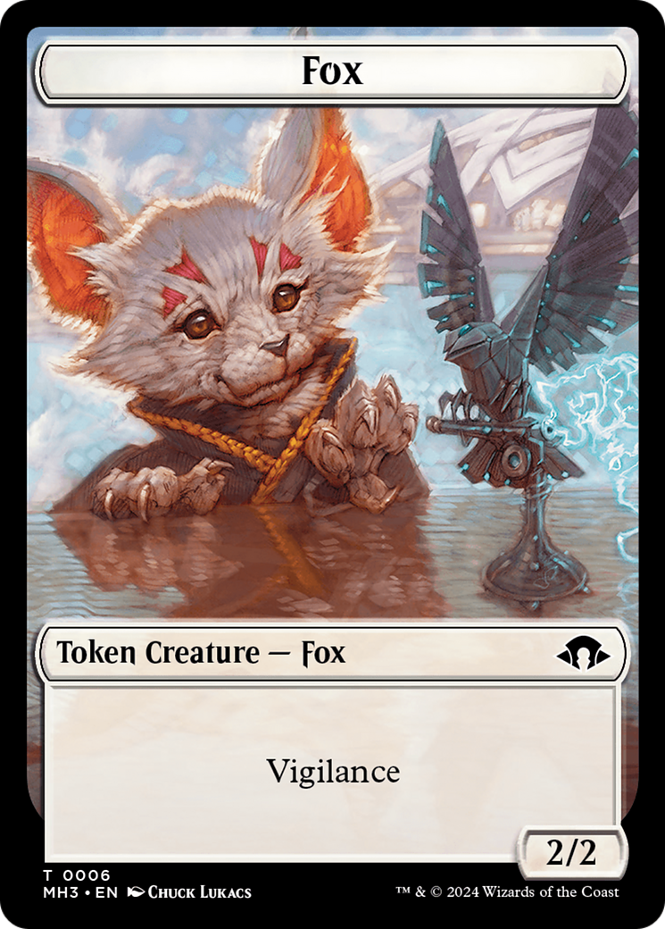 Phyrexian Germ // Fox Double-Sided Token [Modern Horizons 3 Tokens] | Good Games Adelaide SA