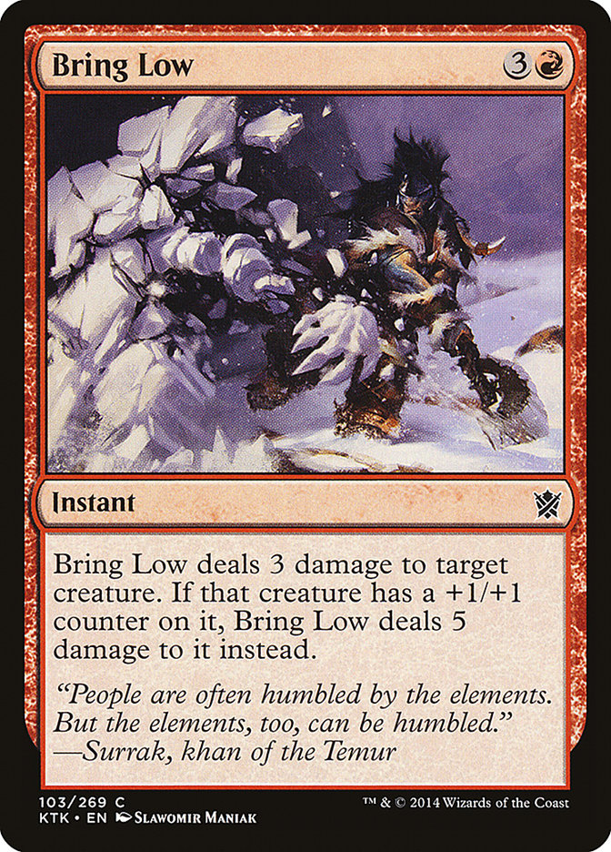 Bring Low 103 (Khans of Tarkir)  - Foil | Good Games Adelaide SA