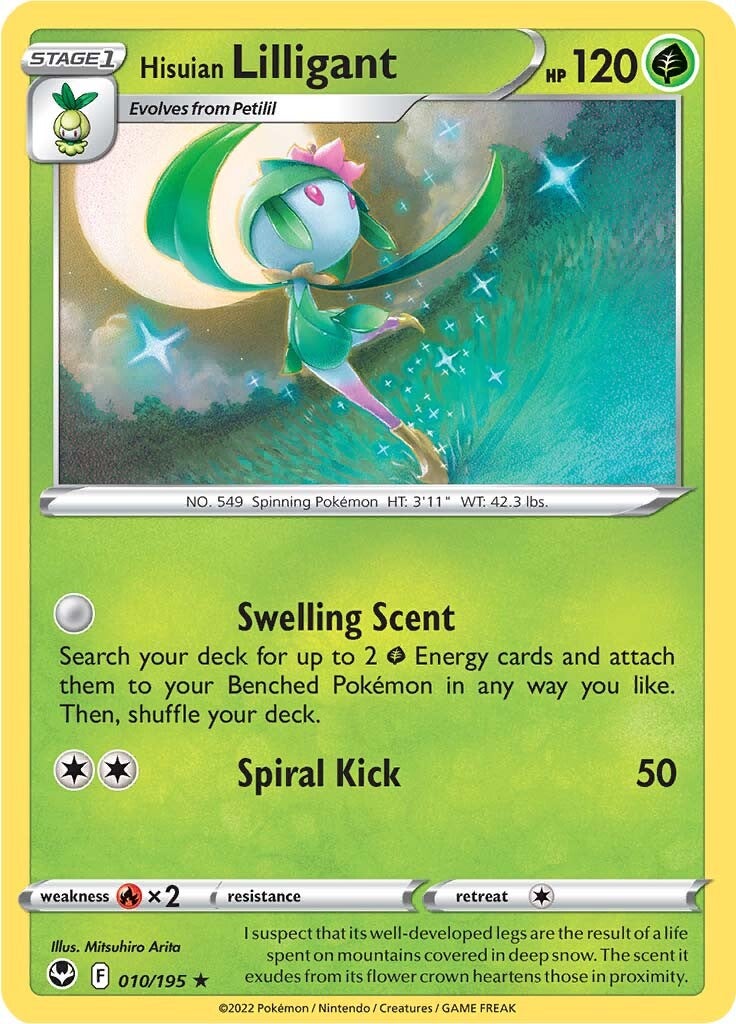 Hisuian Lilligant (010/195) [Sword & Shield: Silver Tempest] | Good Games Adelaide SA