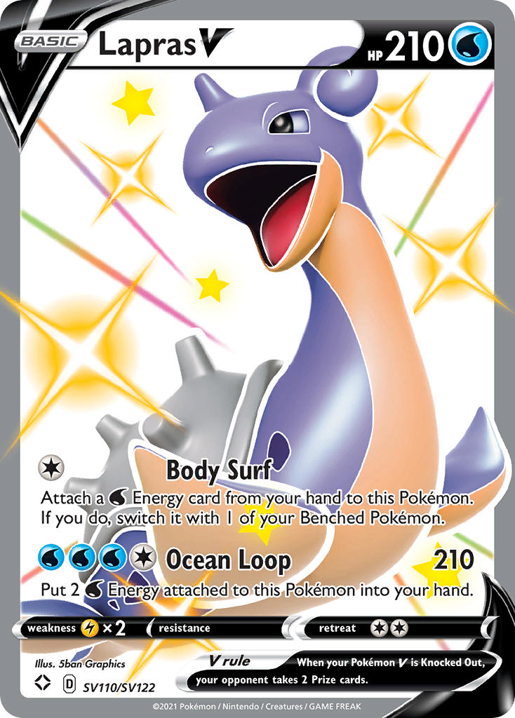 Lapras V (SV110/SV122) [Sword & Shield: Shining Fates] | Good Games Adelaide SA